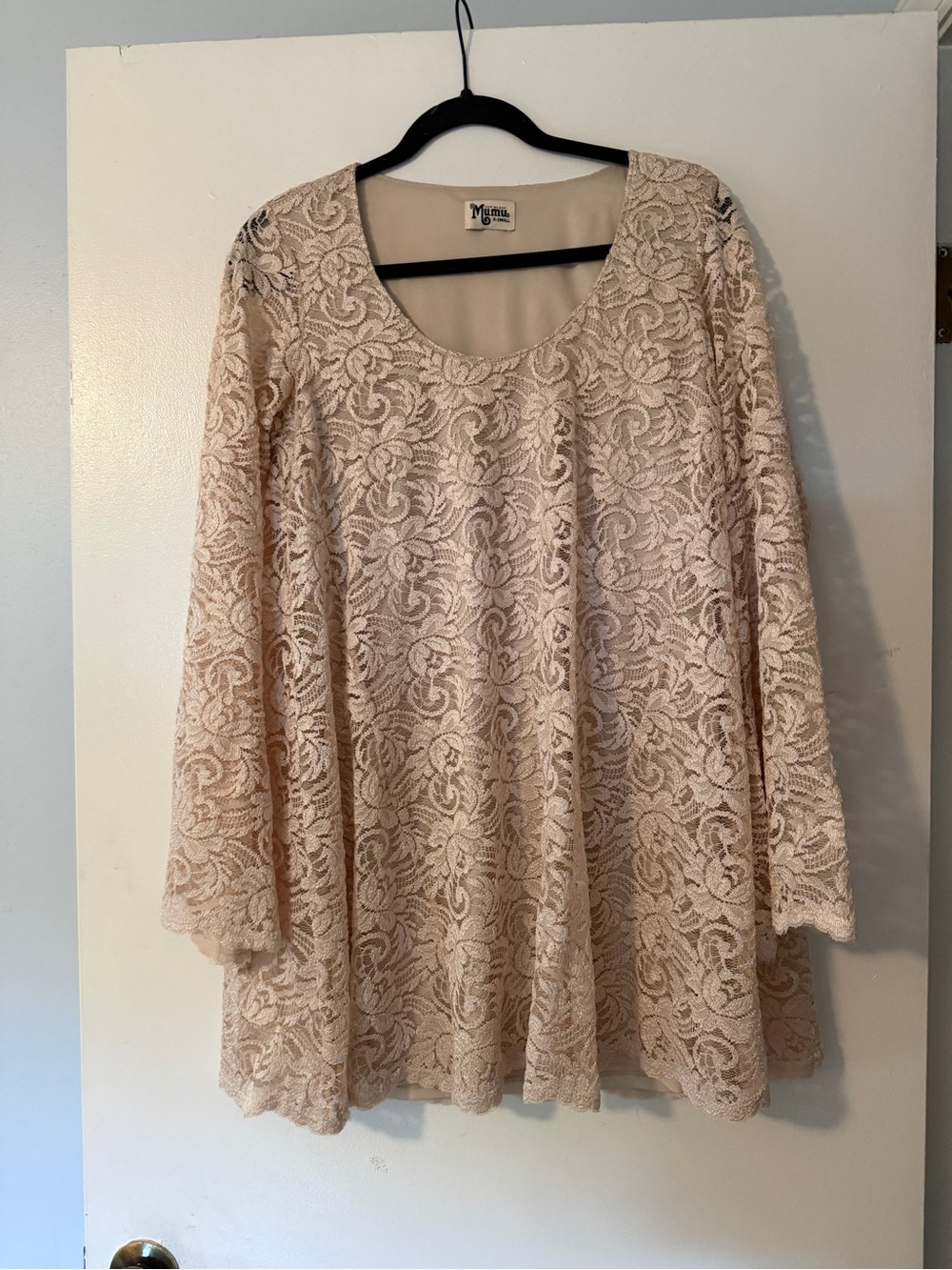 Show Me Your Mumu Champagne Saturday Swing Dress, Size XS